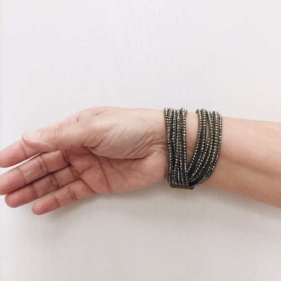 Olive Green Wrap Around Bracelet - Picture 2 of 2