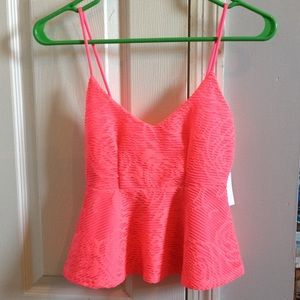 Charlotte Russe Hot pink crop top
