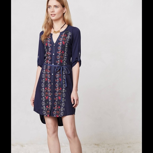 Anthropologie Tiny Plein Air Shirtdress