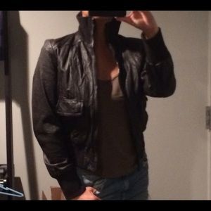 Levi's Leather Bomber Jacket