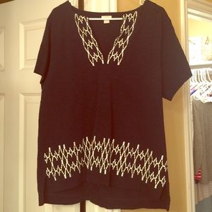 Navy J crew top