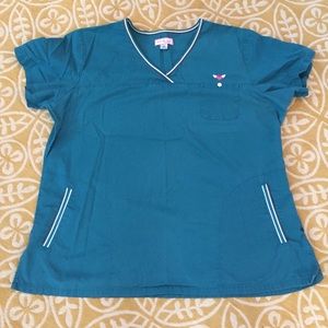 Koi by Kathy Peterson Scrub Top