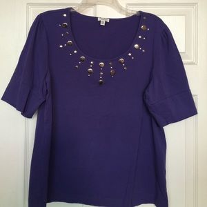 SOLD! Nine West purple top