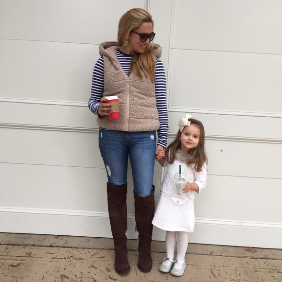 Over the knee boot like new. Low/flat heel