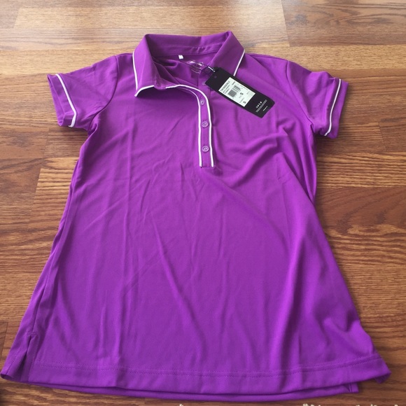 Purple Adidas Collared Shirt