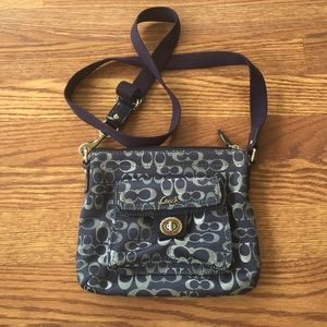 Navy Coach Small Purse