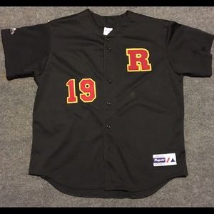 Simple used black baseball jersey