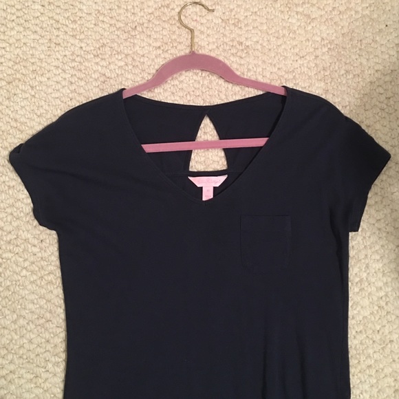 Lilly Pulitzer t-shirt dress (navy) size Xs