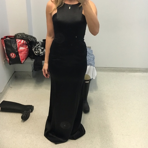 BCBGeneration Long Black Cocktail Dress
