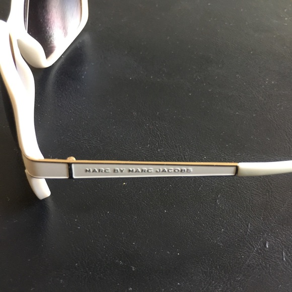 Marc by Marc Jacobs white sunglasses.