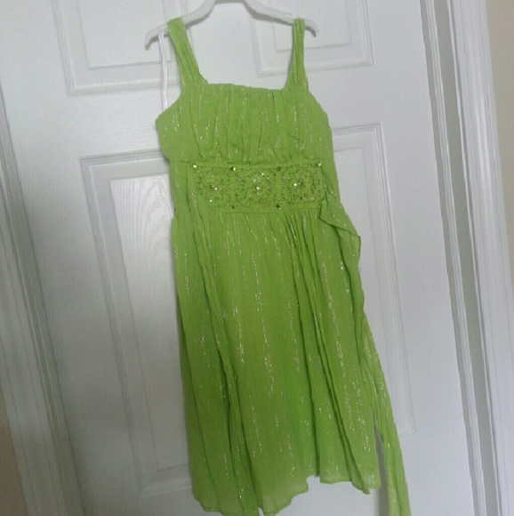 Kids size 14 green dress