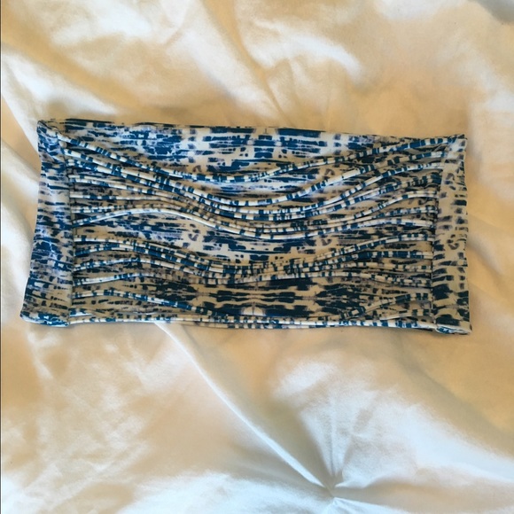 MIKOH Kauai String Back Bandeau Top