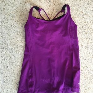 LuLu lemon Free To Be tank in purple size 6