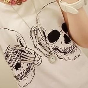 🍒COMING SOON🍒 💀 Hear No Evil Skull Tank!