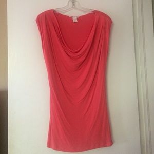 Coral sleeveless top