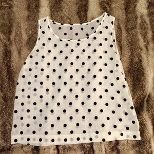 American apparel polka dot blouse