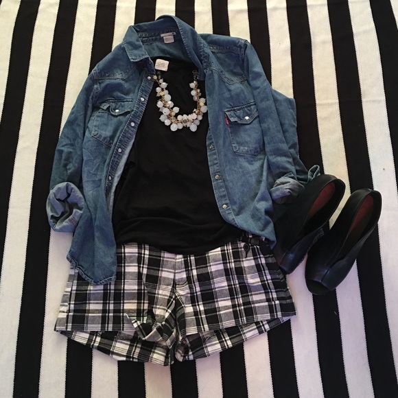 Plaid shorts