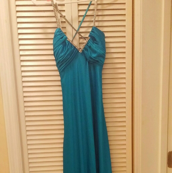 Sexy long and open in the back dress.