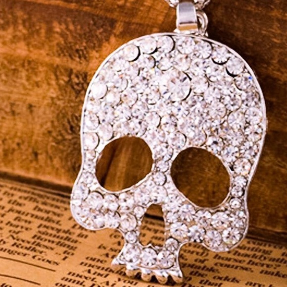 Jewelry - 🍒JUST IN🍒 Gorgeous Crystal Skull Necklace!