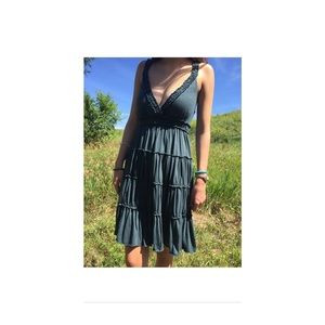 LUCKY BRAND Dark dusty teal dress XS