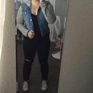 "Jessica Simpson" Jean Jacket Hoodie