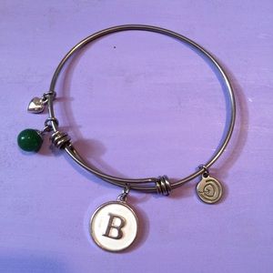 "B" initial bangle