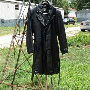 Companies International Express leather coat