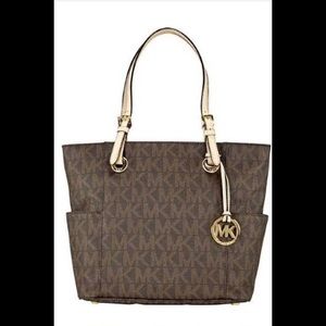 Michael Michael Kors Jet Set Logo Tote, Brown