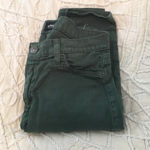 Green Hudson skinny jeans - size 28