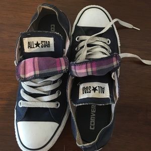 Navy (Double-Tongue) All Star Converse - size 7