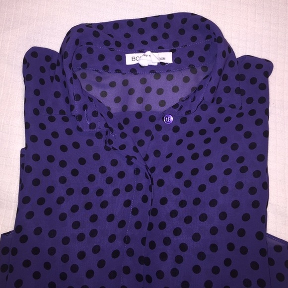 Bcbgeneration Polka Dot Button Down Blouse - image 2