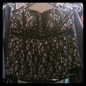 Lace tube top-new!