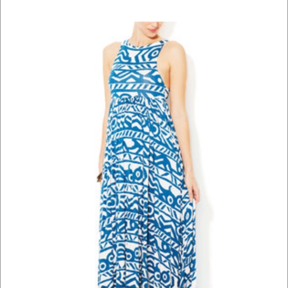 Rachel Pally Anya dress XS blue white print