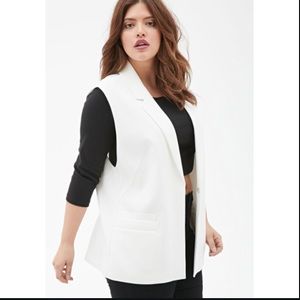 Chiffon-paneled Tuxedo Vest