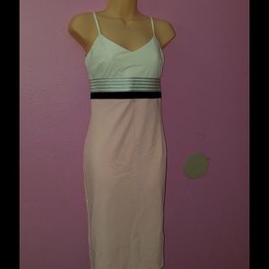 Dress white and pink