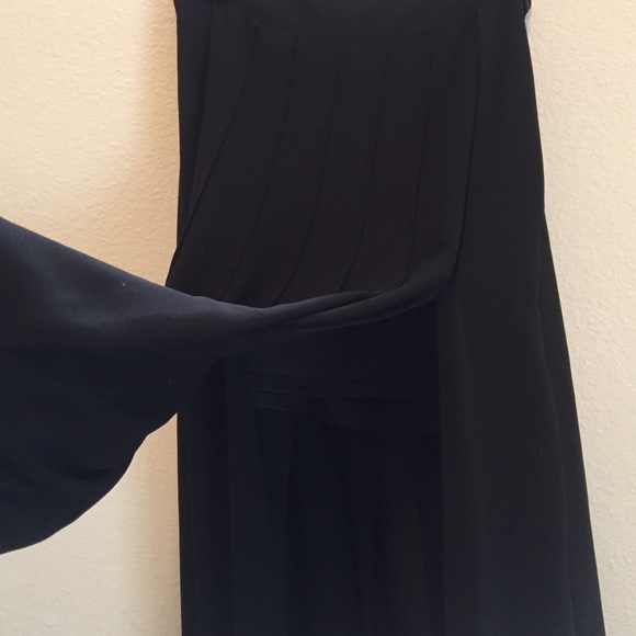 Black maxi skirt with two side slits - Picture 3 of 4