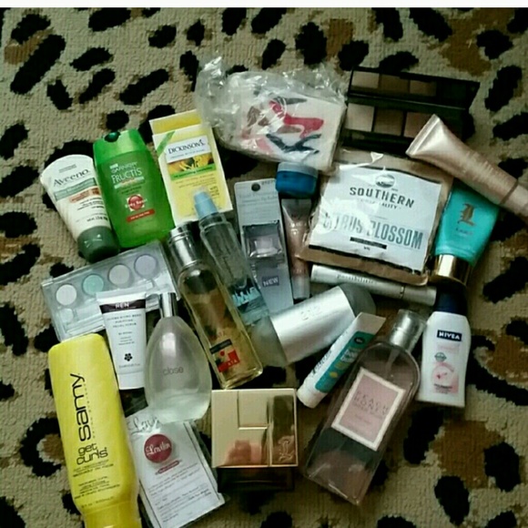 Assorted perfume and lotions