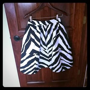High wasted, zebra print skirt *New*