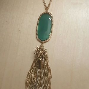 Kendra Scott RAYNE Necklace - GREEN/GOLD