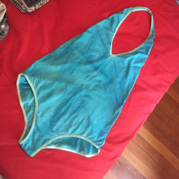 Open back leotard