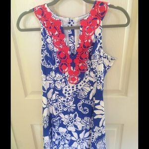 Lily Pulitzer blue and pink sundress $85 OBO