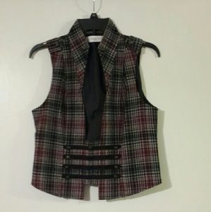 Plaid vest