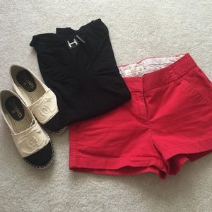 [J. Crew] red chino shorts