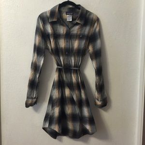 🎉final sale🎉 Flannel Plaid Shirtdress
