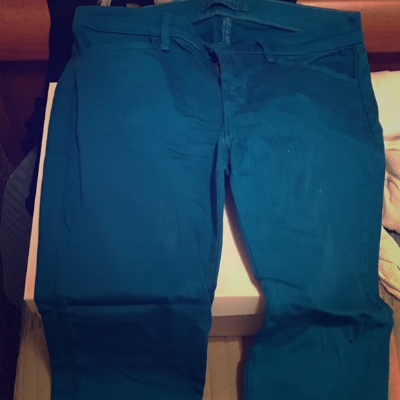 Cobalt/turquoise J Brand skinny jeans
