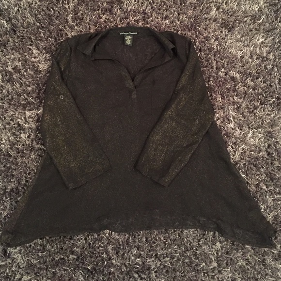 Sheer button down