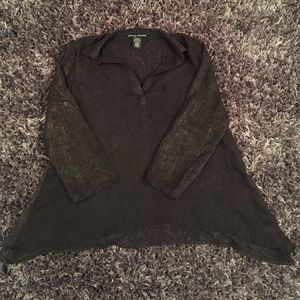 Sheer button down
