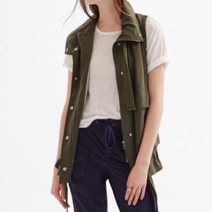 LOFT Lou & Grey Utility Vest, Green sz XS