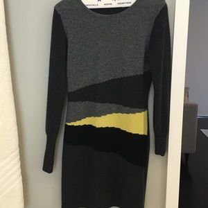 Aqua 100% cashmere long sleeve dress. Size medium