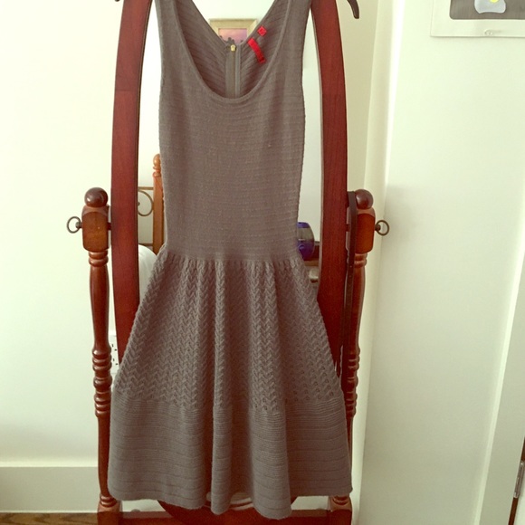 5|48 grey acrylic and wool sweater dress